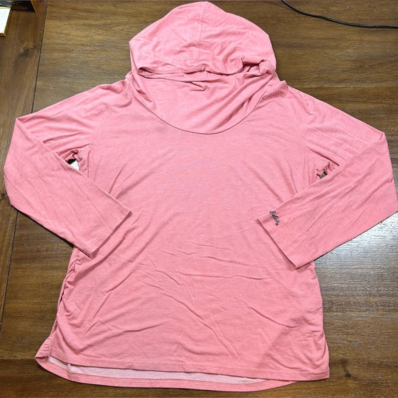 Cabela’s Women’s Plus Size 2XL Pink Hooded Lightweight Sweatshirt - Picture 1 of 5